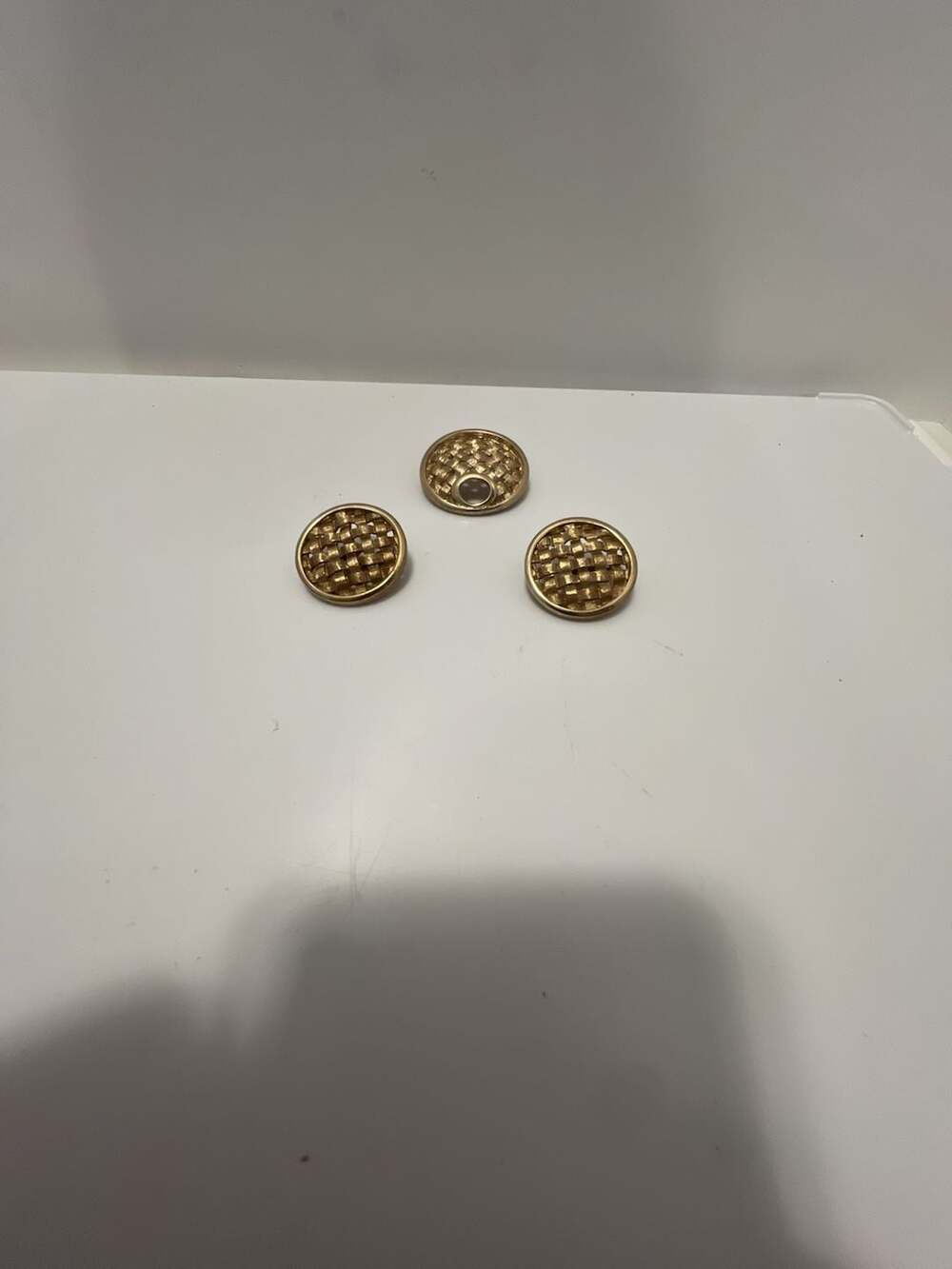 Sarah Coventry Woven Classic Gold Tone Brooch And Earrings Set
